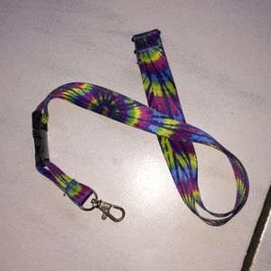 Tie dye lanyard